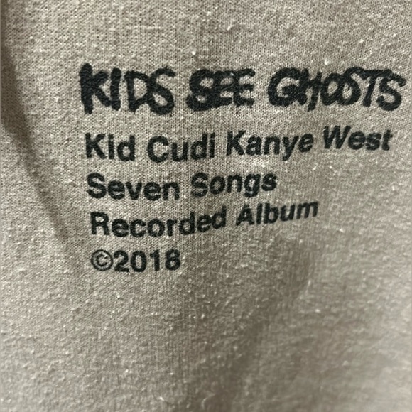 Gildan Kayne West X Takashi Murakami X KidCudi KIDS SEE GHOSTS Hoodie Merch2018 - Picture 4 of 16